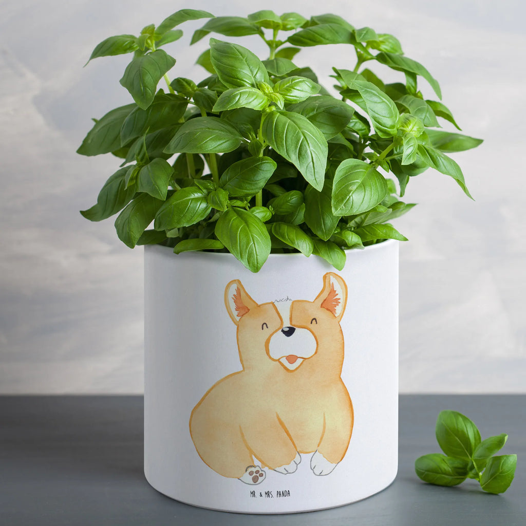 XL flower pot Corgi dog, mutt, hound, woof, dog mama, dog breed, love dogs, love for dogs, dog decorative items, bag with dog print, funny gifts for dog owners, what do you give a dog lover, Christmas gifts for dogs, gifts for dogs, dog sayings, saying, sayings, motivation, joy of life, Welsh Corgi Pembroke, Corgi, british, dog's sayings