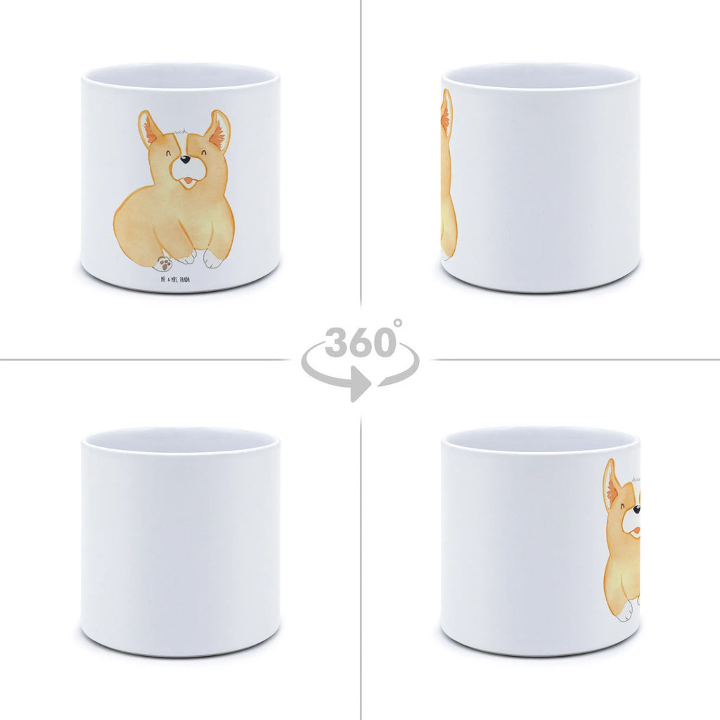 XL flower pot Corgi dog, mutt, hound, woof, dog mama, dog breed, love dogs, love for dogs, dog decorative items, bag with dog print, funny gifts for dog owners, what do you give a dog lover, Christmas gifts for dogs, gifts for dogs, dog sayings, saying, sayings, motivation, joy of life, Welsh Corgi Pembroke, Corgi, british, dog's sayings