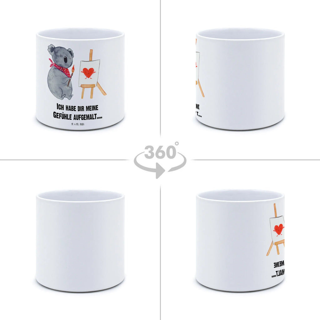 XL flower pot Koala bear Artist Koala, feelings, love gift, love, proof of love, artist, drawing