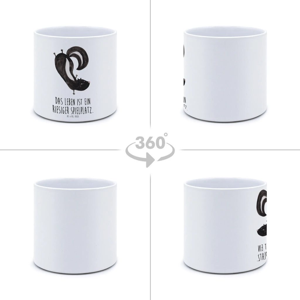 XL flower pot skunk handstand Skunk, skunk, playful, wild animal, child, stink, predator, playground