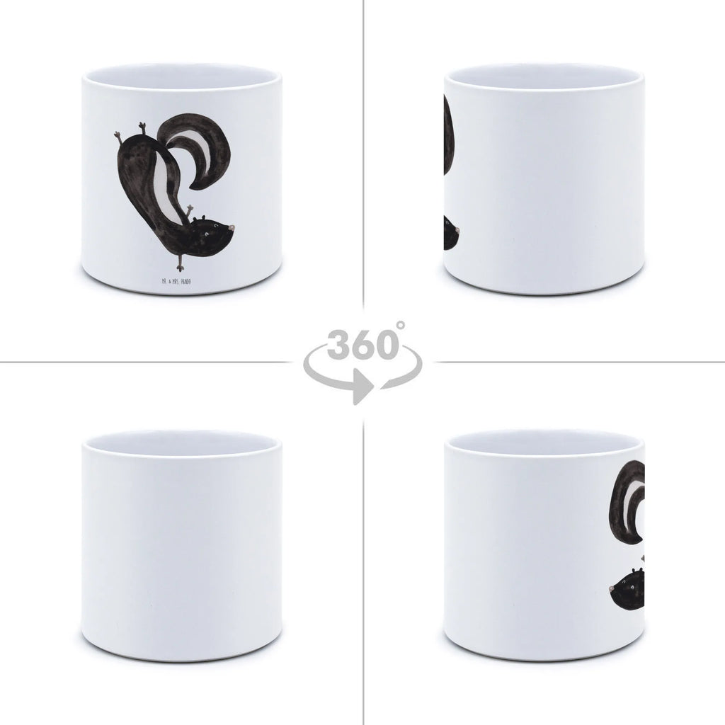 XL flower pot skunk handstand Skunk, skunk, playful, wild animal, child, stink, predator, playground