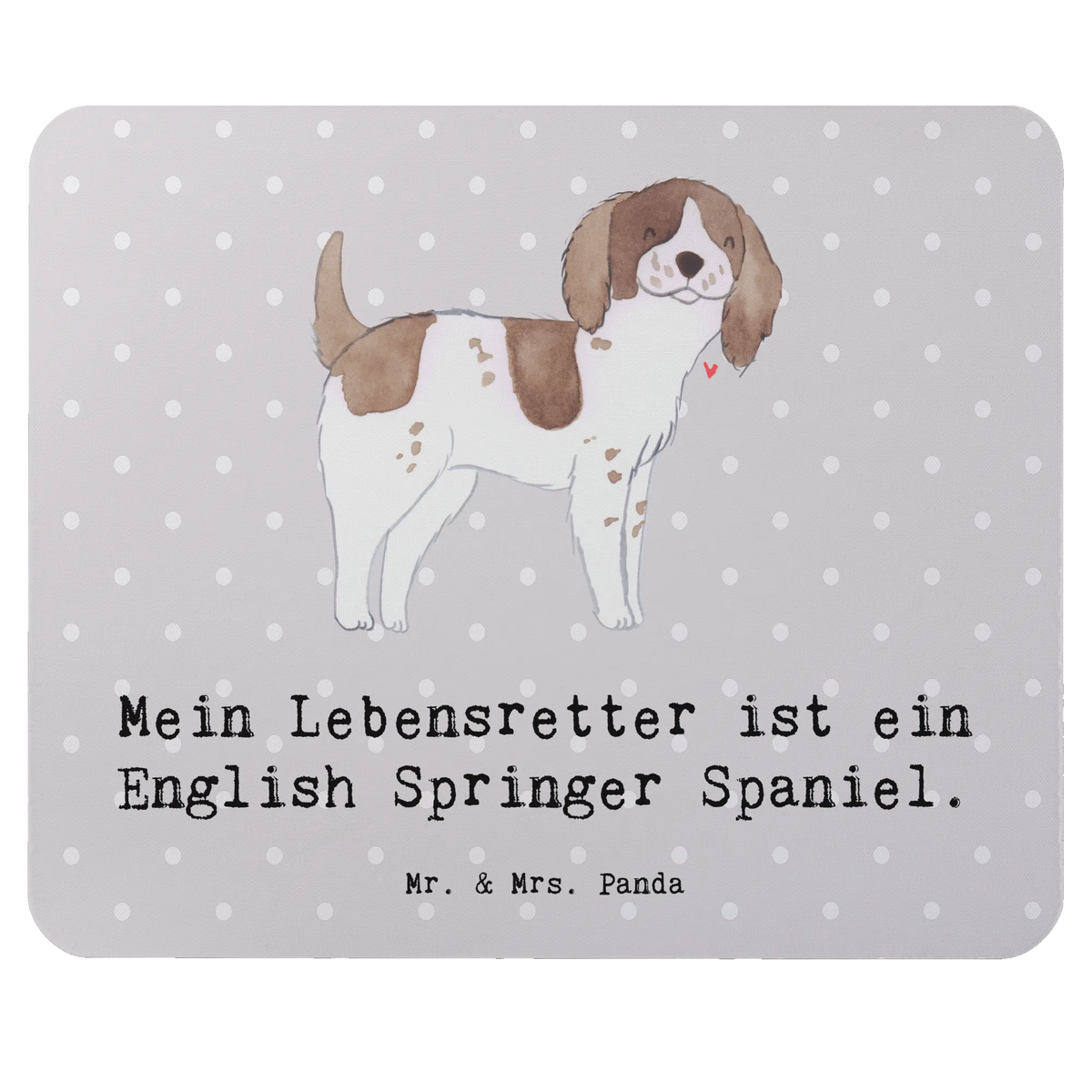 Mouse mat English Springer Spaniel Lifesaver Mouse Pad, Pad, fun, Work, Mouse, saying, mousepad, Study, Print, Gift, PC, Motif, Student, Office, Dog, dog breed, purebred dog, dog owner, gift, animal lover, giving, puppy