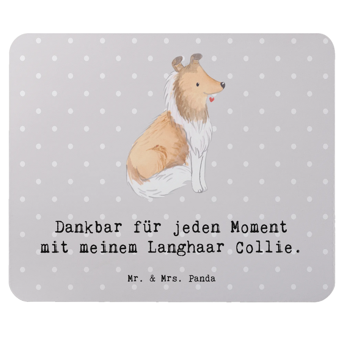 Mouse mat Long-haired Collie Moment gift, animal lover, giving, dog breed, purebred dog, dog owner, puppy