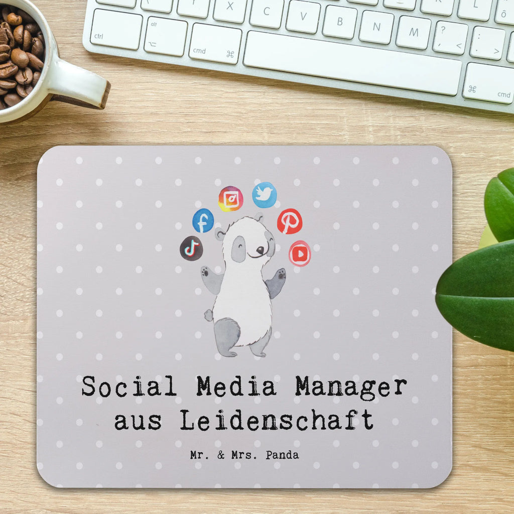 Mouse mat Social Media Manager Passion Work, Print, PC, Mouse Pad, Gift, mousepad, saying, Office, fun, Motif, Study, Mouse, Student, Pad, gift, gift idea, best, farewell gift, passing exam, anniversary, retirement, promotion, job start, sayings, funny, profession