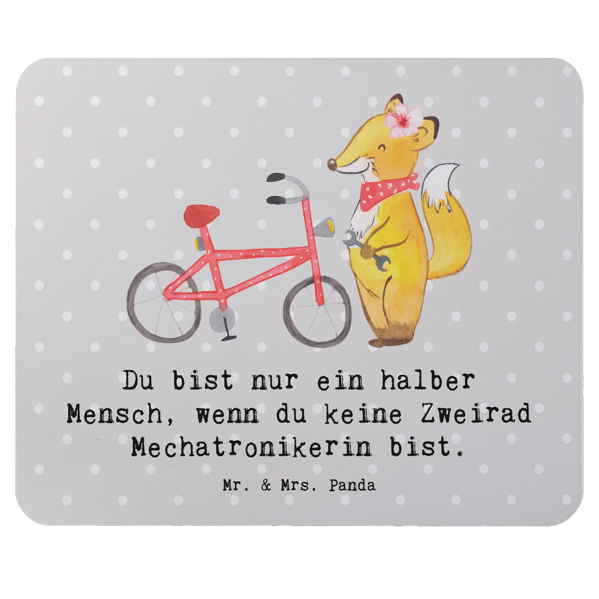 Mouse mat Bicycle Mechatronic Technician Heart Office, Print, Gift, Pad, fun, Mouse, Student, Motif, Mouse Pad, PC, mousepad, saying, Work, Study, gift, gift idea, best, farewell gift, passing exam, anniversary, retirement, promotion, job start, sayings, funny, profession