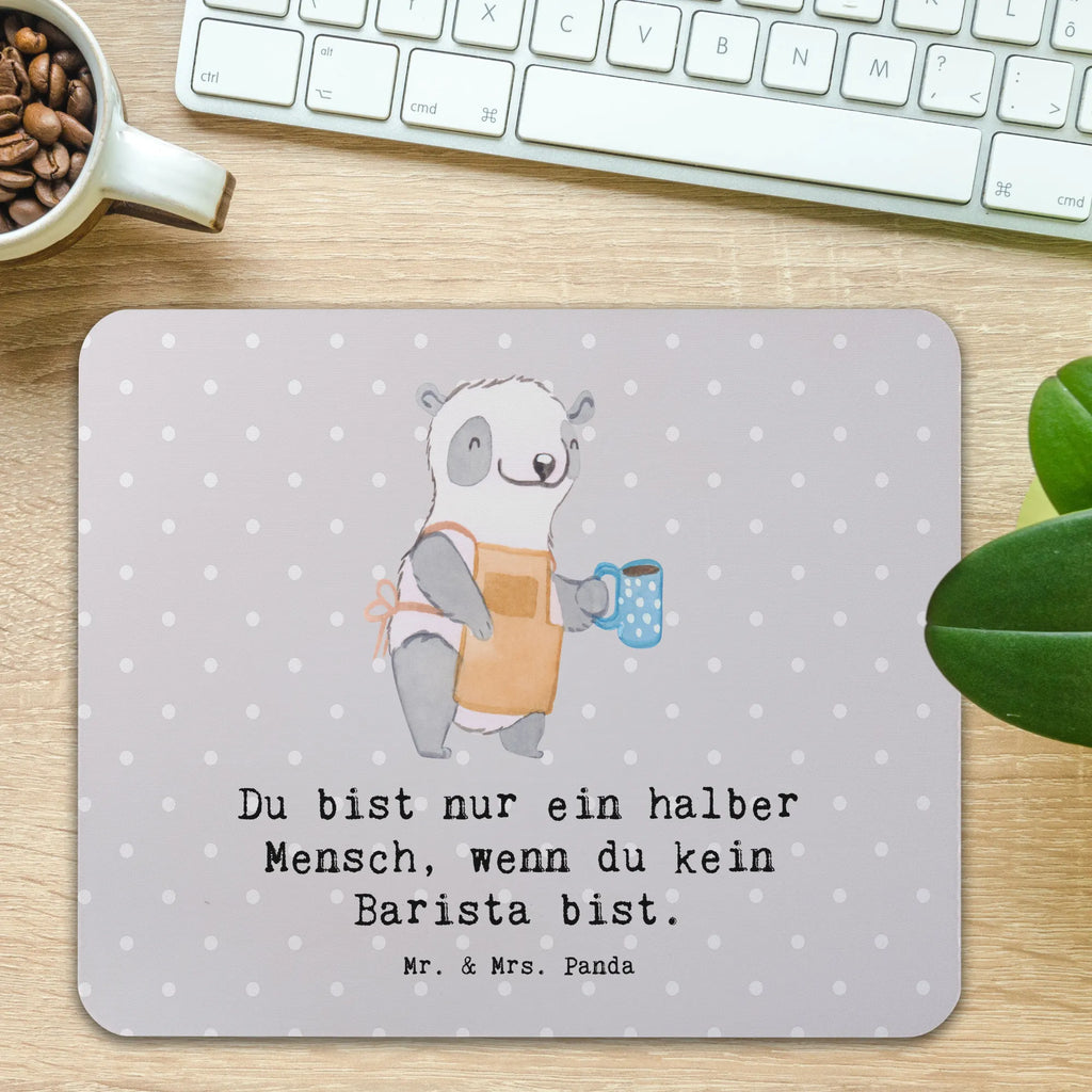 Podkładka pod mysz Barista serce Büroausstattung, Arbeitszimmer, Mausunterlage, Computer zubehör, Einzigartiges Mauspad, PC Zubehör, Designer Mauspad, Mousepad, Mauspad Büro, Mauspad, Beruf, Ausbildung, Jubiläum, Abschied, Rente, Kollege, Kollegin, Geschenk, Schenken, Arbeitskollege, Mitarbeiter, Firma, Danke, Dankeschön, Barista, Eröffnung Cafe, Kaffee