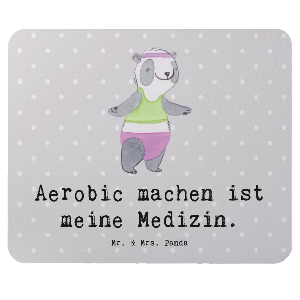 Mouse mat panda aerobics