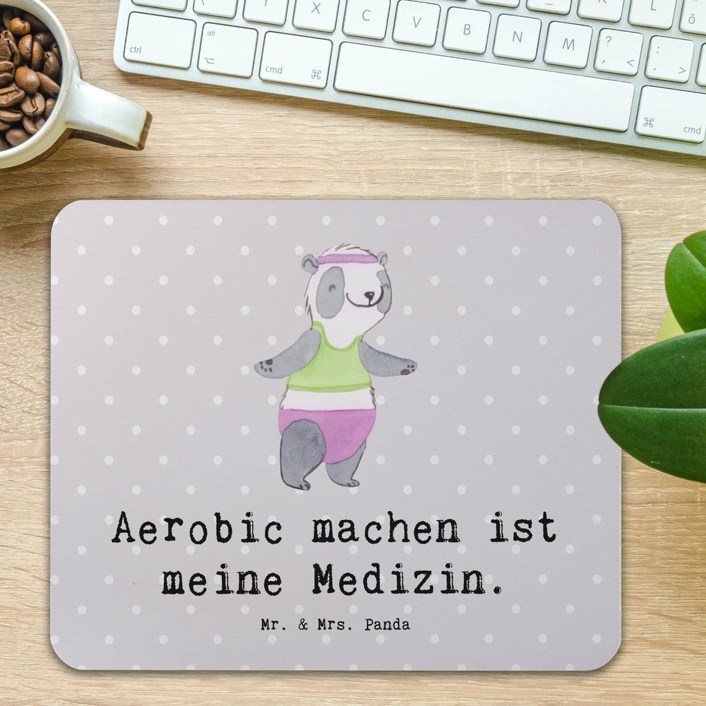 Mouse mat panda aerobics Büroausstattung, Mausunterlage, Einzigartiges Mauspad, PC Zubehör, Arbeitszimmer, Mauspad Büro, Computer zubehör, Mousepad, Mauspad, Designer Mauspad, Geschenk, Sport, Sportart, Hobby, Schenken, Danke, Dankeschön, Auszeichnung, Gewinn, Sportler, Aerobic, Aerobic Fitness, Fitnessstudio