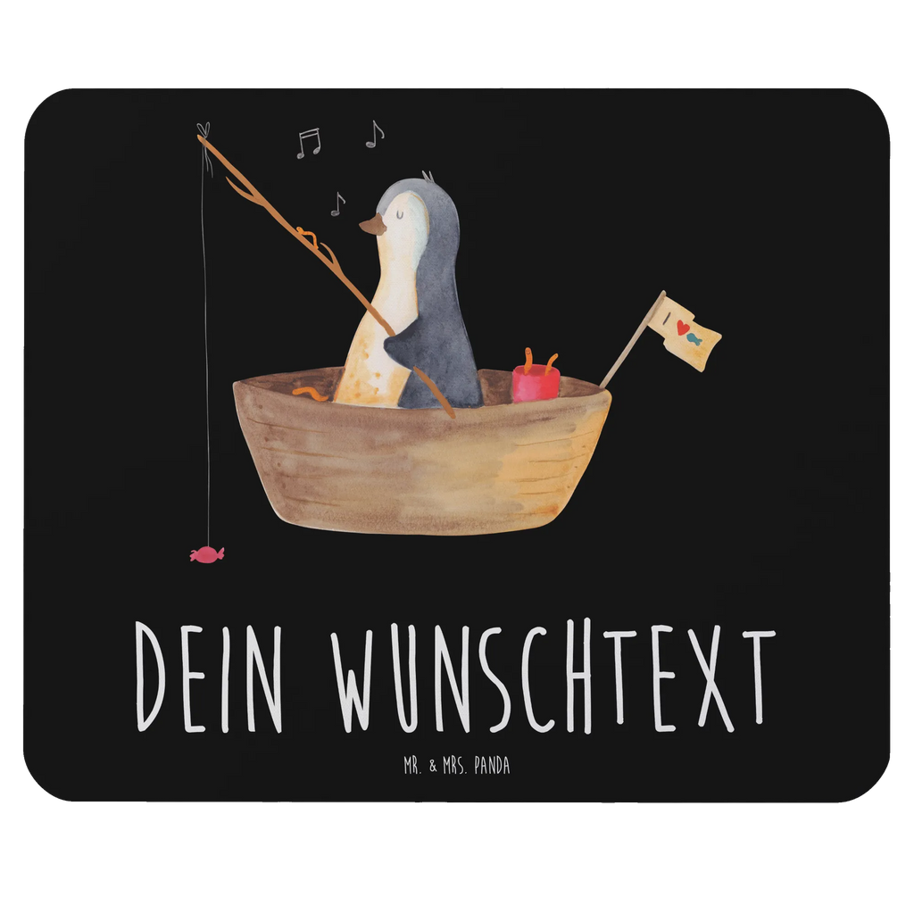 Personalised mouse mat Penguin fishing boat Penguin, North Pole, Winter, Penguins, divorce, fishing boat, boat, penguins, separation, enjoy, life, new start, fishing, love of life, motivation, new beginning, gift idea heartache