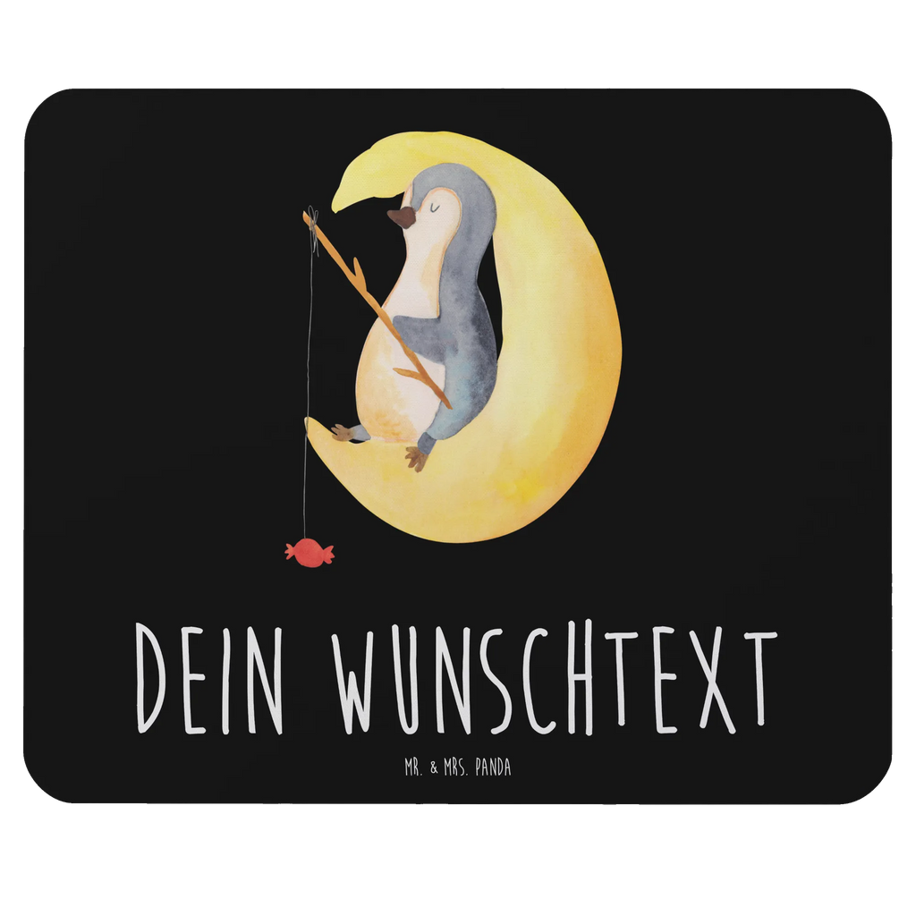 Personalised mouse mat Penguin moon Penguin, North Pole, Winter, Penguins, sleep, saying, guest room, insomnia, penguins, falling asleep, night's rest, bedroom