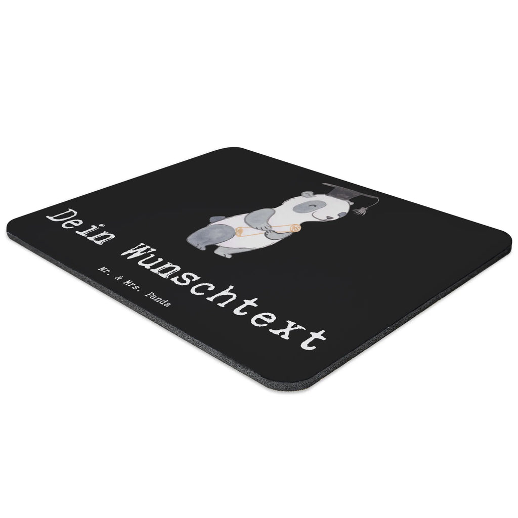 Personalised mouse mat panda Best bachelor in the world for, thank you, gift, giving, birthday, birthday present, gift idea, souvenir, make you happy, gift tip, model student, students, university, bachelor, student, college, fun, alumni, graduation, study, funny, humorous, son