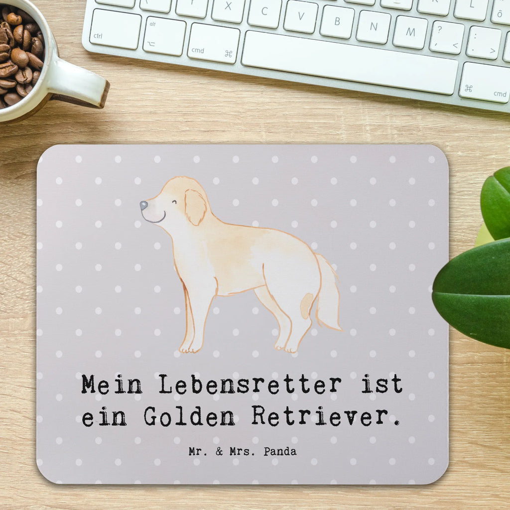 Mouse mat Golden Retriever Lifesaver Mauspad Büro, Mausunterlage, Mauspad, Designer Mauspad, Arbeitszimmer, Büroausstattung, PC Zubehör, Computer zubehör, Mousepad, Einzigartiges Mauspad, Hund, Hunderasse, Rassehund, Hundebesitzer, Geschenk, Tierfreund, Schenken, Welpe, Golden Retriever, Goldie Hund