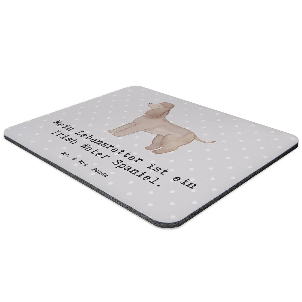 Mouse mat Irish Water Spaniel Lifesaver Office, Mouse, saying, Work, Student, PC, Study, fun, Motif, Print, Pad, Gift, mousepad, Mouse Pad, Dog, dog breed, purebred dog, dog owner, gift, animal lover, giving, puppy