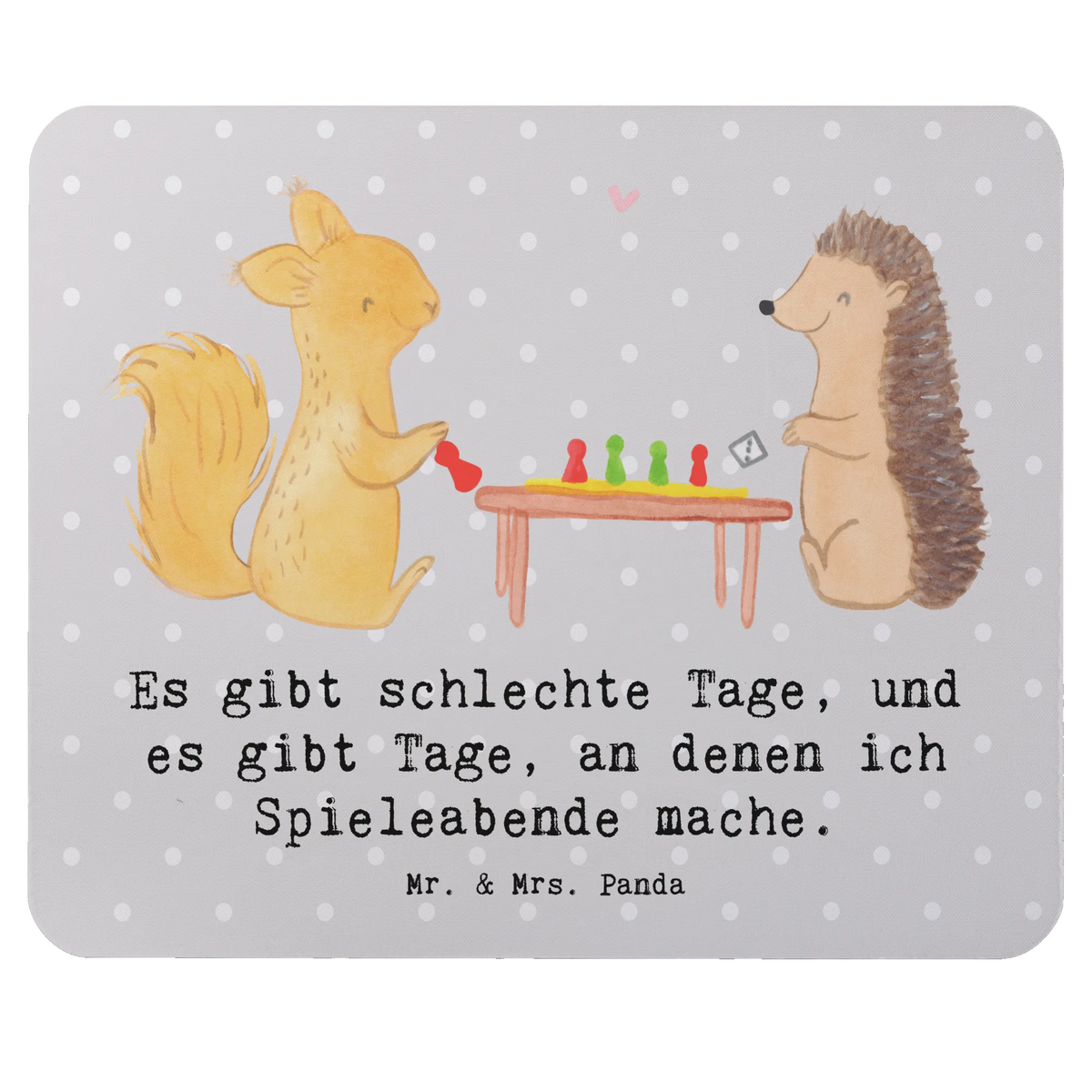 Mauspad Eichhörnchen Gesellschaftsspiele