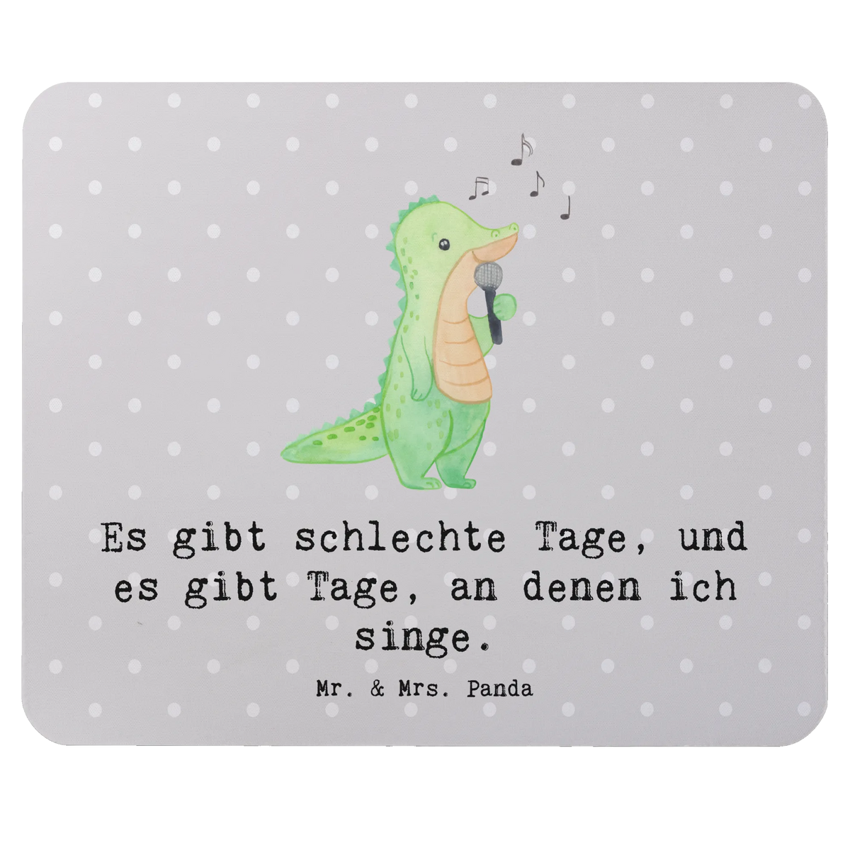 Mouse mat crocodile To sing Study, Gift, PC, Work, Mouse Pad, Motif, Mouse, Student, Pad, fun, Print, Office, mousepad, saying, sport, hobby, giving, thank you, award, profit, athlete, live performance, Singing, band, vocals, hobby singers