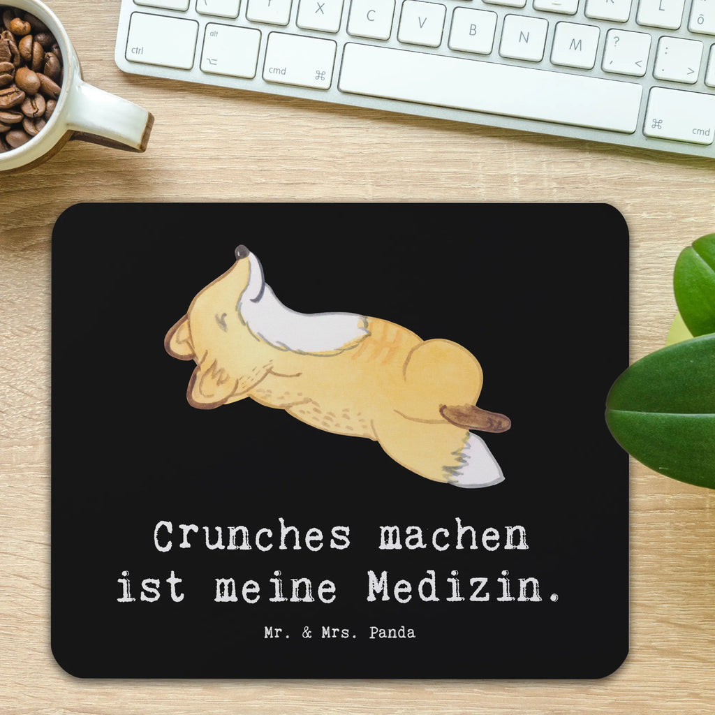 Mouse mat Fox crunches fun, Pad, Student, Mouse Pad, Motif, mousepad, saying, Gift, Mouse, PC, Print, Work, Study, Office, sport, hobby, giving, thank you, award, profit, athlete, Crunches, gym, fitness, crunches