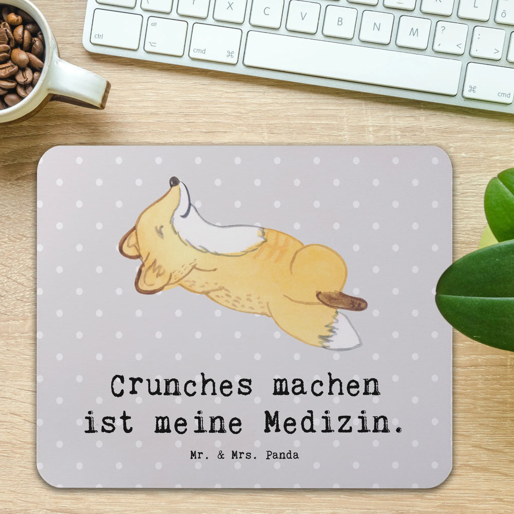 Mouse mat Fox crunches fun, Pad, Student, Mouse Pad, Motif, mousepad, saying, Gift, Mouse, PC, Print, Work, Study, Office, sport, hobby, giving, thank you, award, profit, athlete, Crunches, gym, fitness, crunches