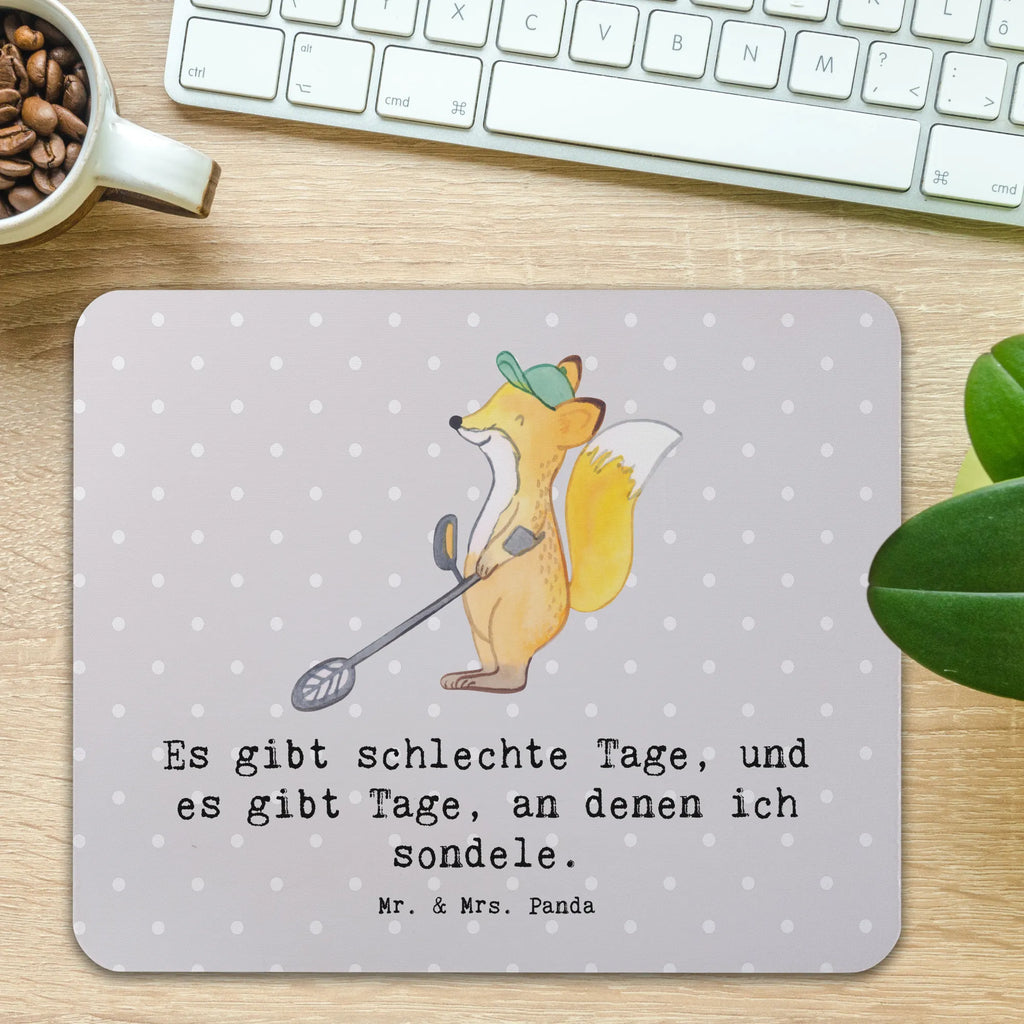 Mouse mat Fox metal detector Mouse Pad, Motif, saying, Study, Pad, fun, mousepad, Mouse, Office, Print, Gift, PC, Student, Work, sport, hobby, giving, thank you, award, profit, athlete, treasure hunt, Metal detector, look for coins, probe, probe walker