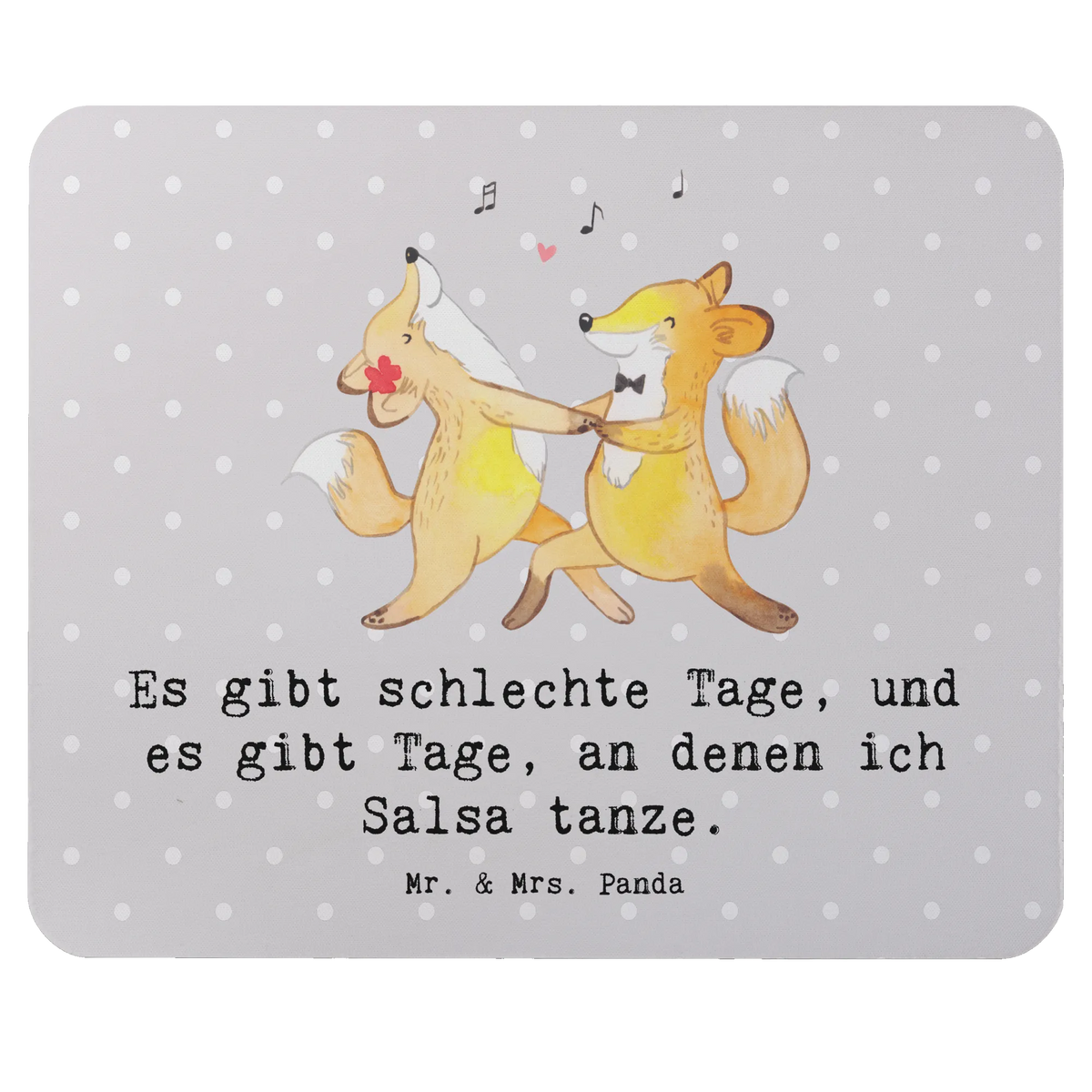 Mouse mat foxes dancing salsa