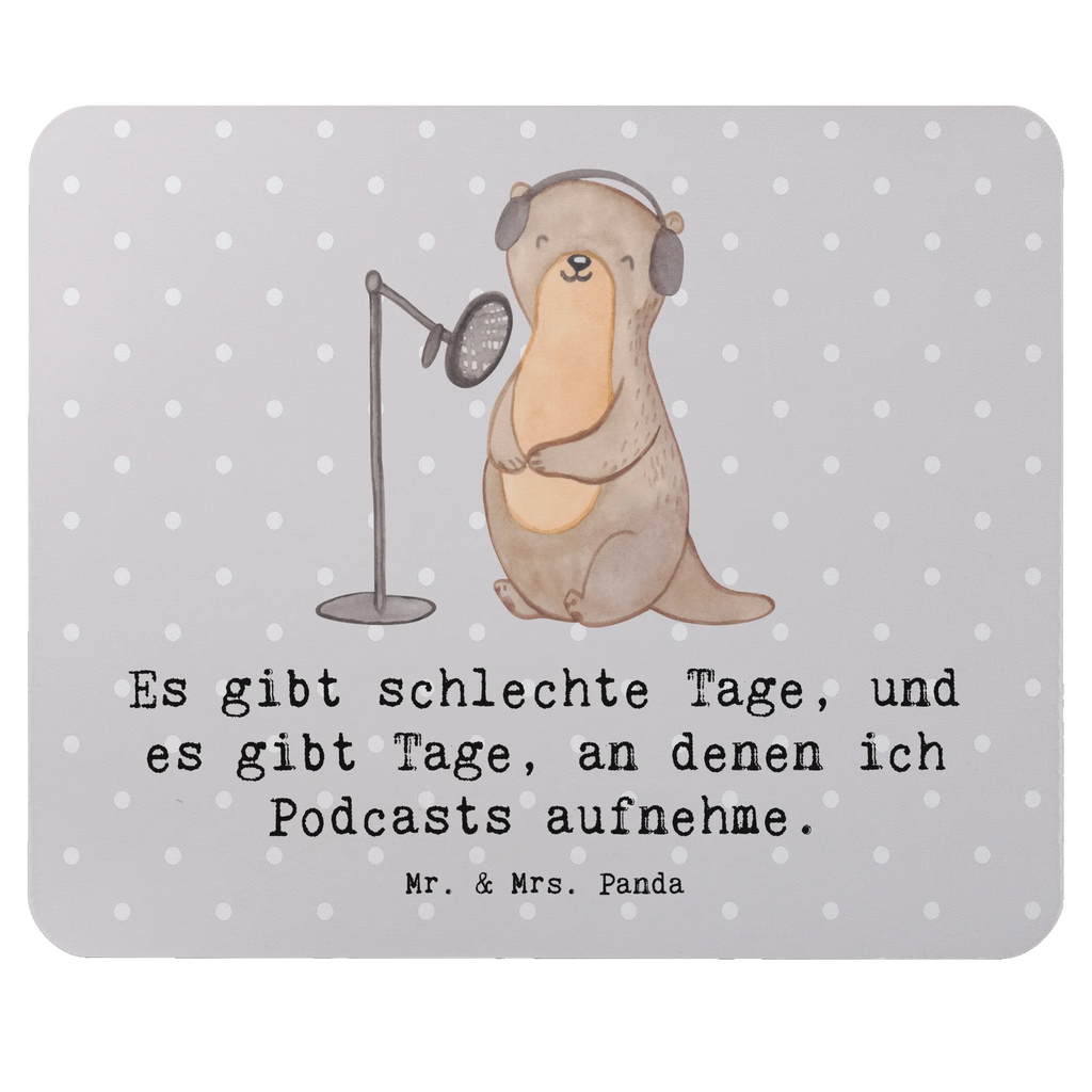 Mouse mat otter Record Podcast Mauspad Büro, Mausunterlage, Mousepad, Designer Mauspad, Mauspad, Einzigartiges Mauspad, PC Zubehör, Büroausstattung, Arbeitszimmer, Computer zubehör, Geschenk, Sport, Sportart, Hobby, Schenken, Danke, Dankeschön, Auszeichnung, Gewinn, Sportler, Podcasterin, Podcaster, Podcast produzieren, Podcast aufnehmen