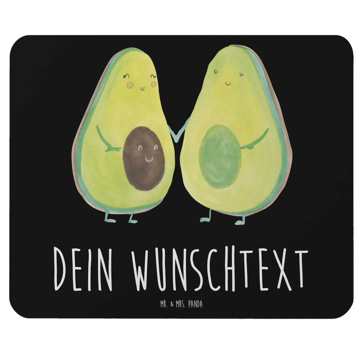 Personalised mouse mat avocado pair avocado, vegetables, family, children, love, baby party, birth, avocuddle, baby shower, avocados, pregnancy, wedding