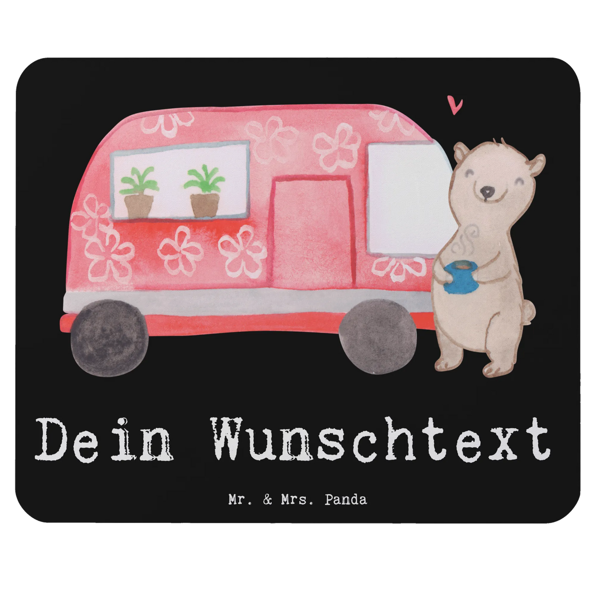Personalised mouse mat bear camper Gift, sport, hobby, giving, thank you, award, profit, athlete, Campground, Camping, Road Trip, Camper, Vacation, RV