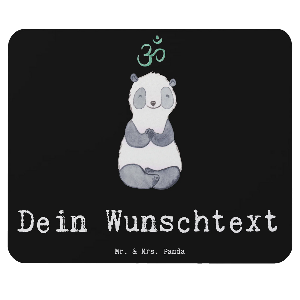 Personalised mouse mat panda meditate Gift, sport, hobby, giving, thank you, award, profit, athlete, Meditate, meditation, meditation course