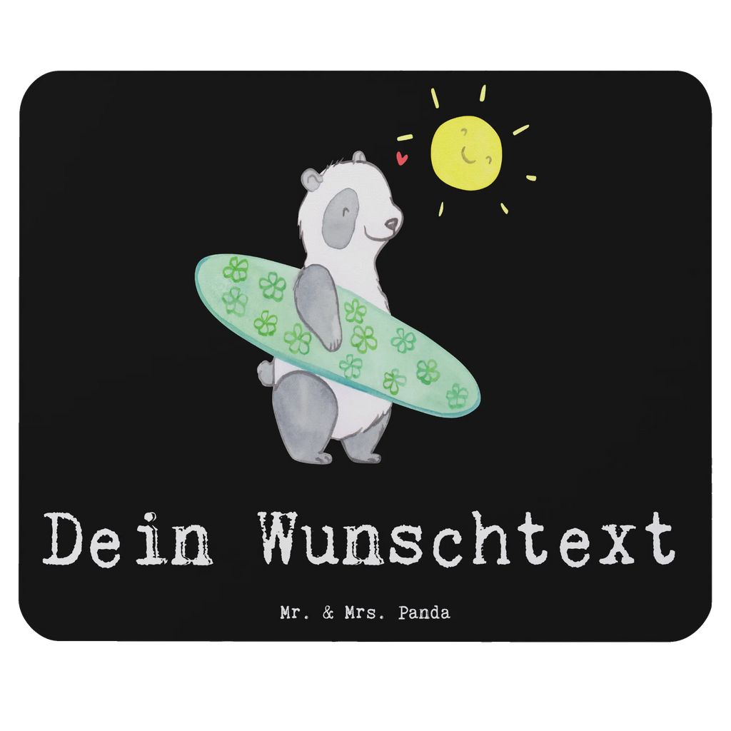 Personalizowana podkładka pod mysz Panda surfing Prezent, Sport, Dyscyplina sportowa, Hobby, Darować, Dziękuję, Dzięki, Wyróżnienie, Wygrana, Sportowiec