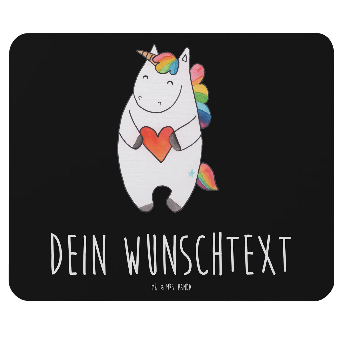 Personalised mouse mat unicorn Heart unicorn, unicorns, girlfriend gift, Unicorn, girlfriend present, bad girl, funny, heart, different, evil, bad