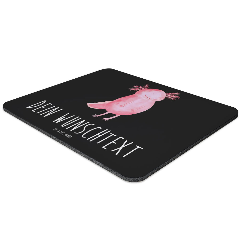 Personalised mouse mat axolotl Happy Axolotl, Axelotl, marine animals, Mexican walking fish, salamander, axolotl, tail, motivation, amphibian, good mood, axolot