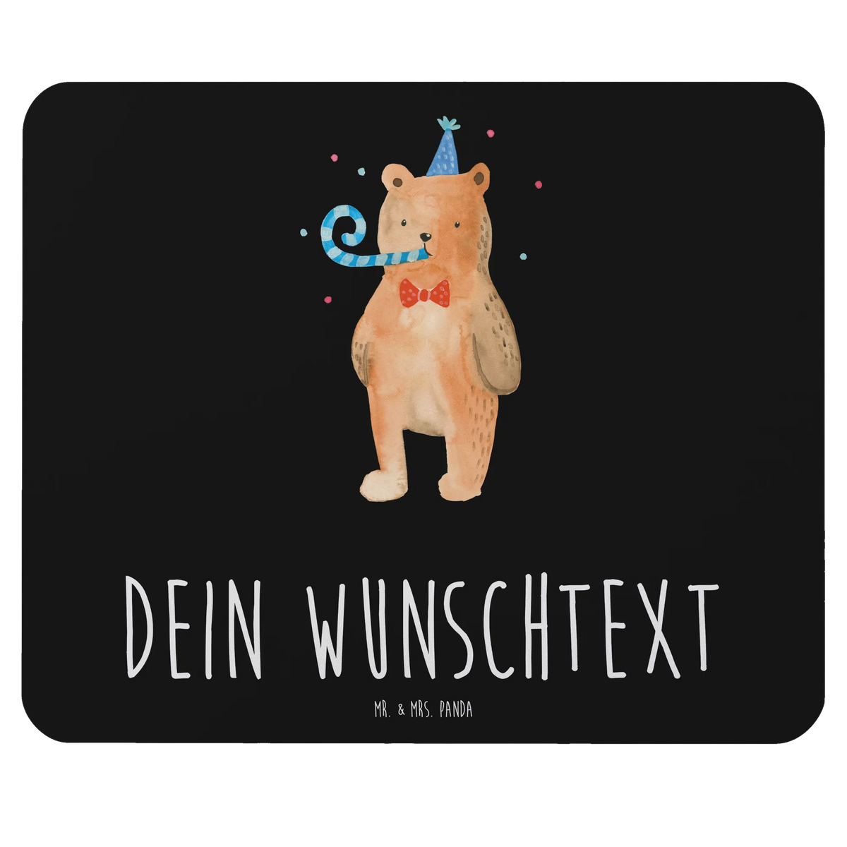 Personalised mouse mat bear Birthday teddy bear, cuddly toy