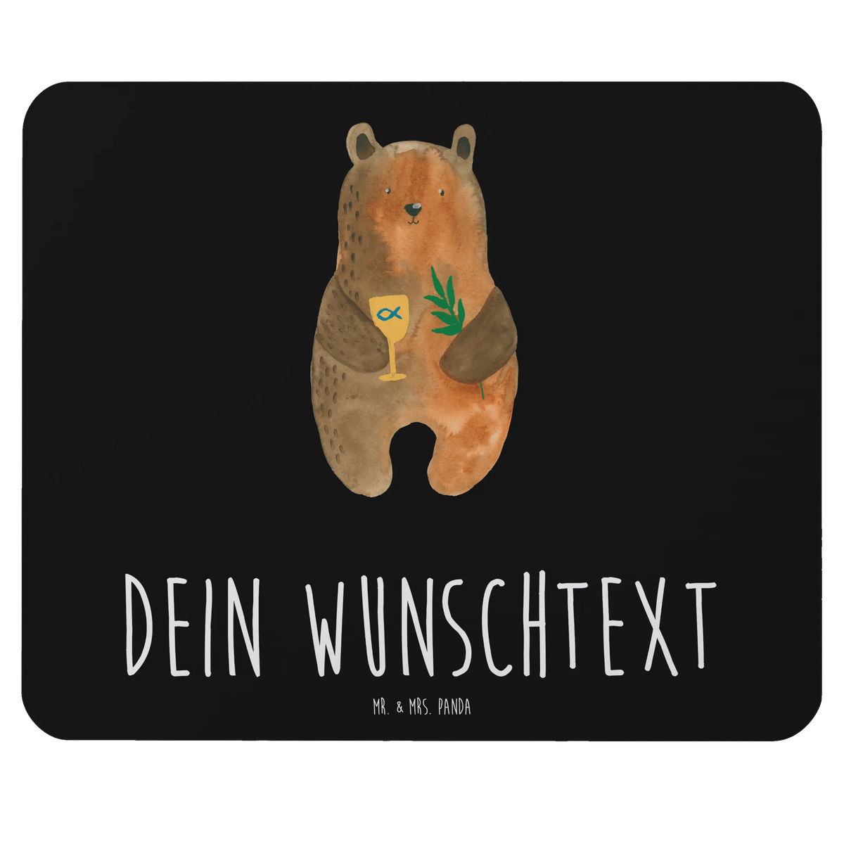 Personalised mouse mat bear confirmation bear, teddy, teddy bear, cuddly toy, confirmation, church, service, evangelic