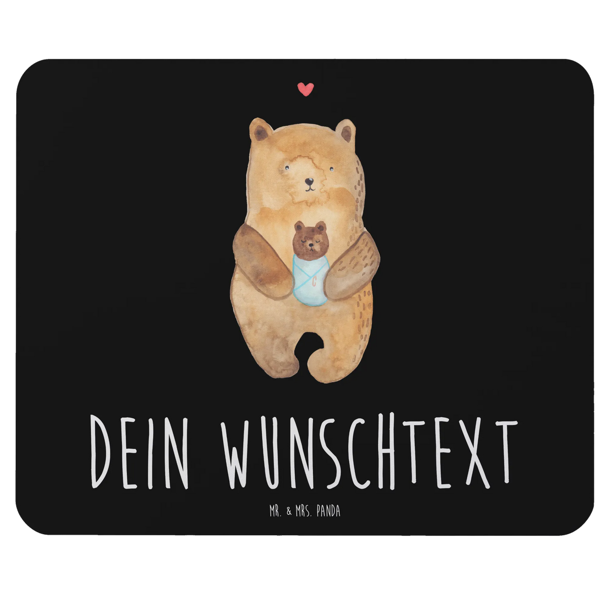 Personalised mouse mat bear infant bear, teddy, teddy bear, cuddly toy, congratulations, baptism, nephew, baby, birth, niece, grandson, mother, grandchild, birthday, baptized child, parents