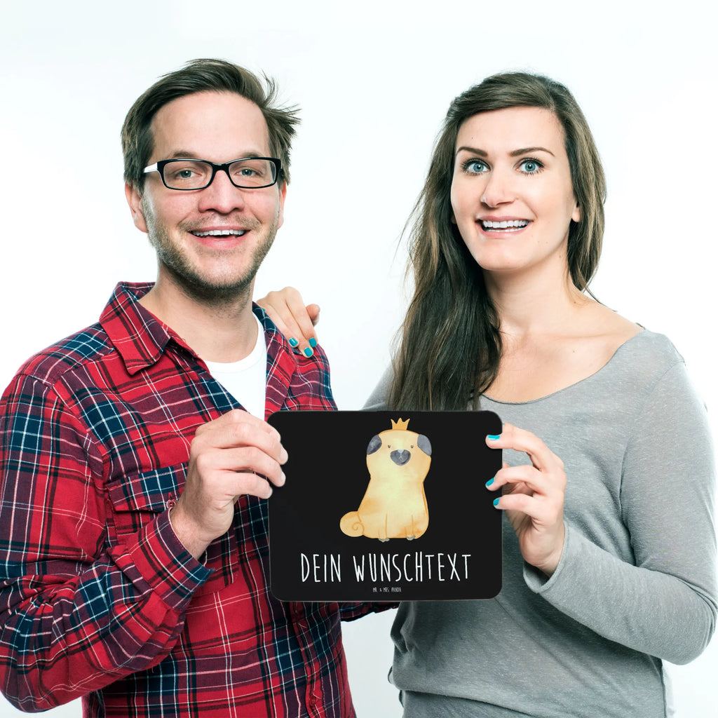 Personalised mouse mat pug Crown dog, mutt, hound, woof, dog mama, dog breed, love dogs, love for dogs, dog decorative items, bag with dog print, funny gifts for dog owners, what do you give a dog lover, Christmas gifts for dogs, gifts for dogs, dog sayings, dog owners. Saying, allergic, house rules, childless, Pug, funny