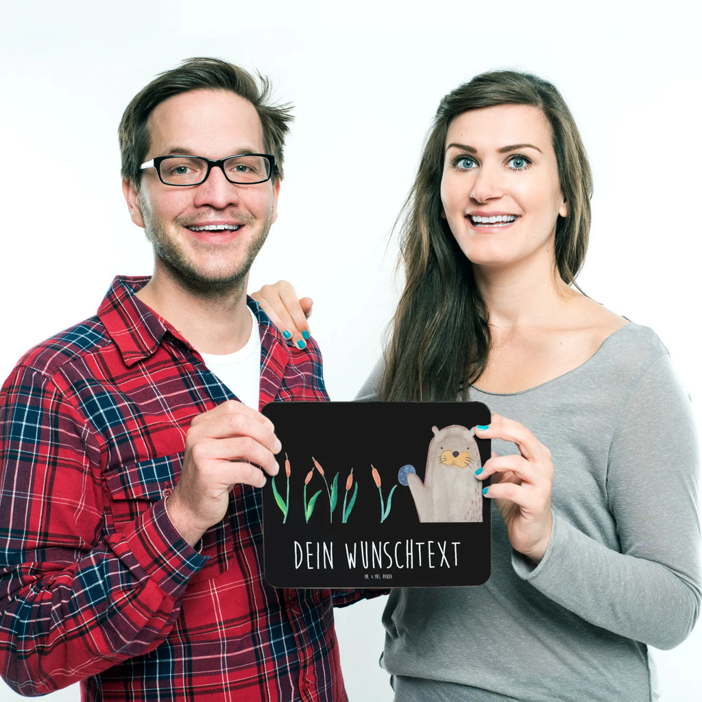 Personalised mouse mat otter Stone otter, marten, sea otter, European otter, water mammal, aquatic animal, baby otter, predator, water, otter gifts, animal lover, gift ideas for animal lovers, animal, mammal, water animal, gifts for people in love, Otter Sea Otter Lake Otter