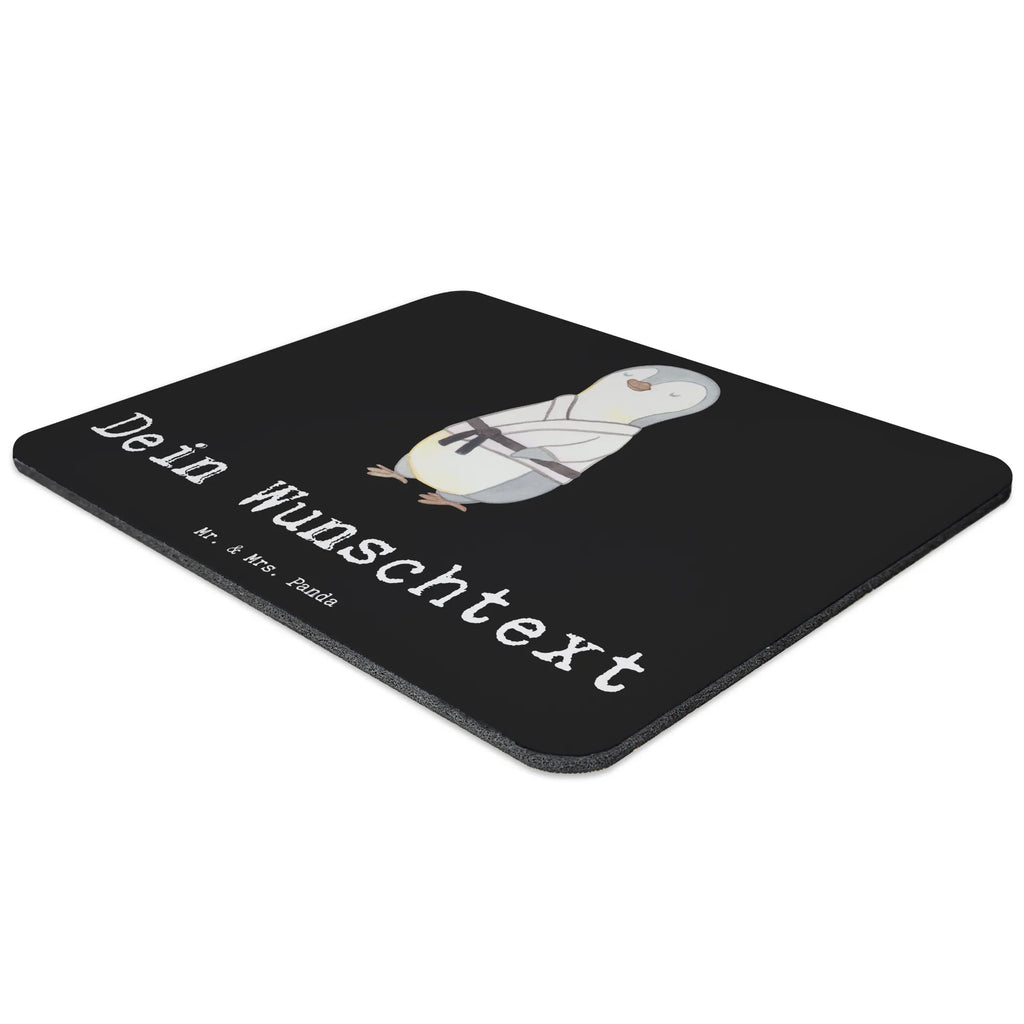Personalised mouse mat penguin karate Gift, sport, hobby, giving, thank you, award, profit, athlete, martial arts, self defense, Karate, karate club