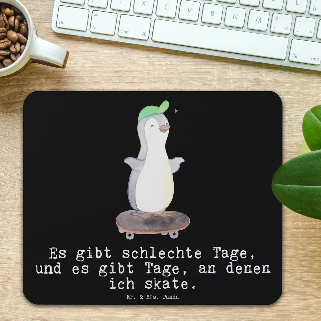 Personalizowana podkładka pod mysz Pingwin jazda na deskorolce Prezent, Sport, Dyscyplina sportowa, Hobby, Darować, Dziękuję, Dzięki, Wyróżnienie, Wygrana, Sportowiec