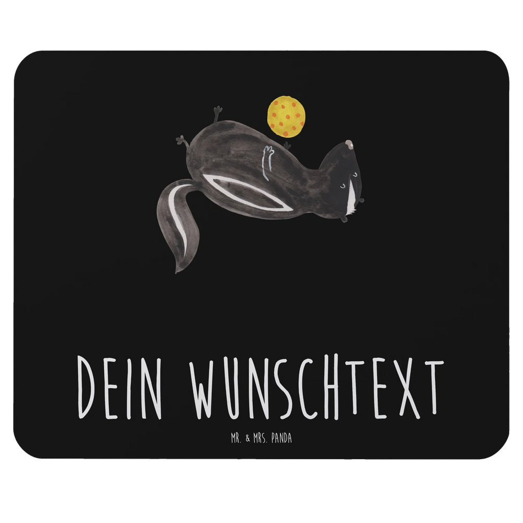 Personalised mouse mat skunk ball Skunk, stinky, skunk, wisdom, playful, predator, stinker, wild animal