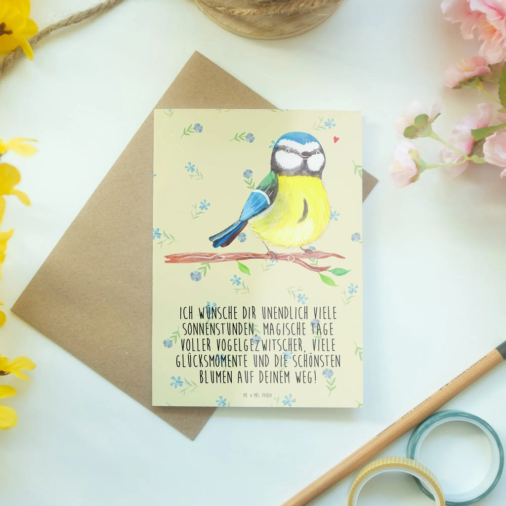 Greetings card Bird blue tit birthday card, invitation card, wedding card, greeting card, folding card, Easter, Easter bunny, blue tit, spring fever, Easter time, Easter greetings, bird, Easter presents, spring, greetings