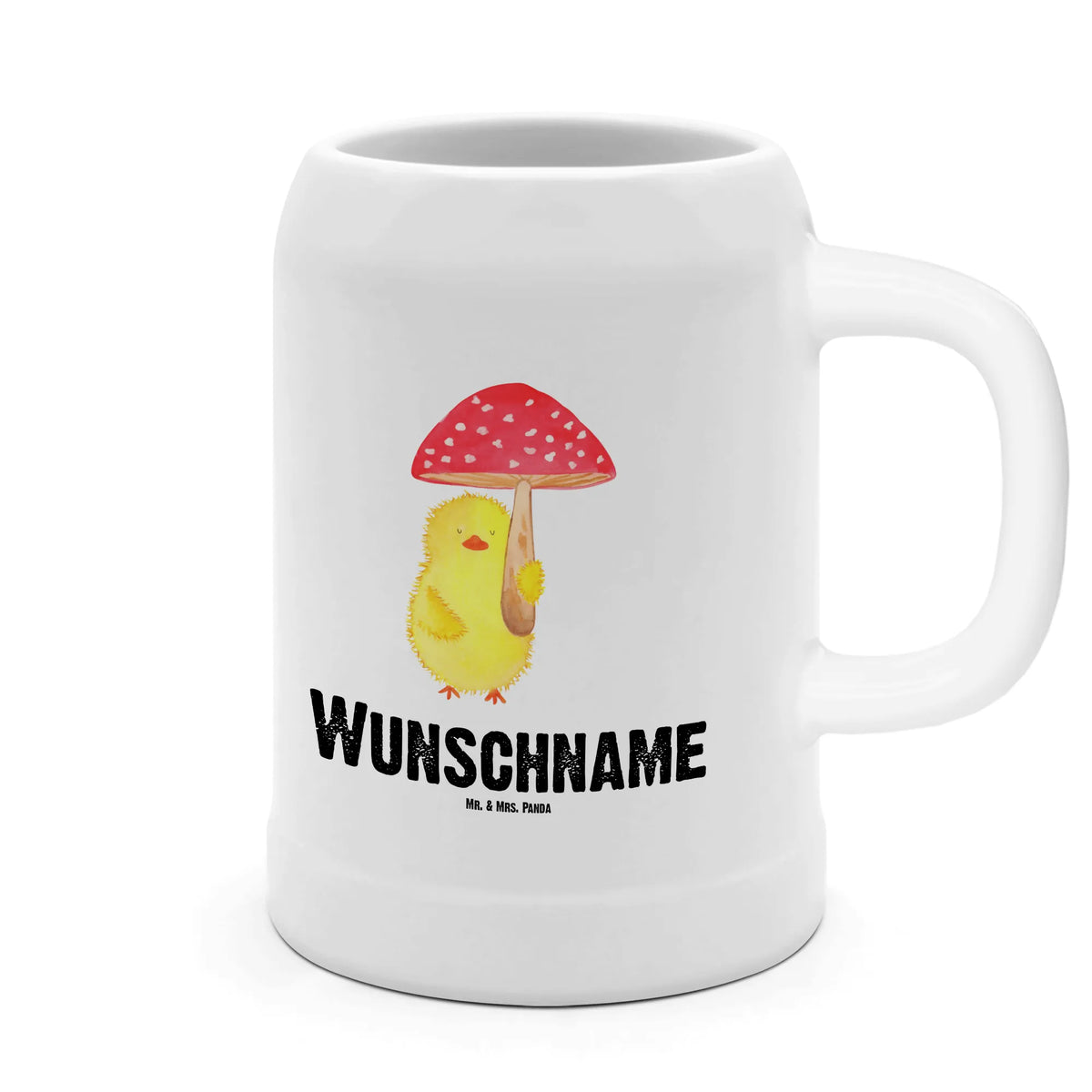 Personalised beer mug chick toadstool Easter, Easter bunny, Easter greetings, Chicks, Happy Easter, Toadstool, Lucky
