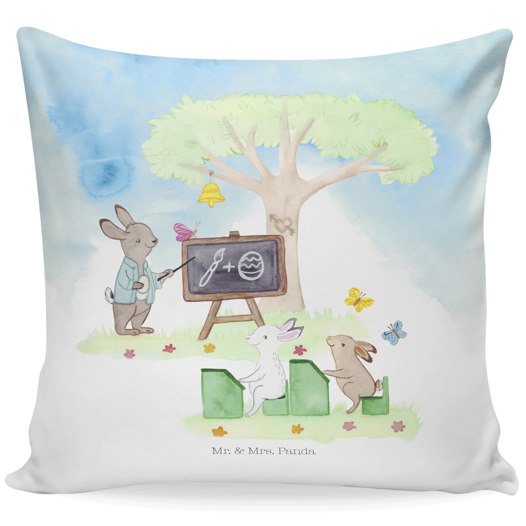 Cushion Easter rabbit school settee, Pillow, 40x40, bed, cushion, couch, 40 x 40, sofa, pillow case, pad, soft, pillows, fluffy, bedroom, Easter, Easter bunny