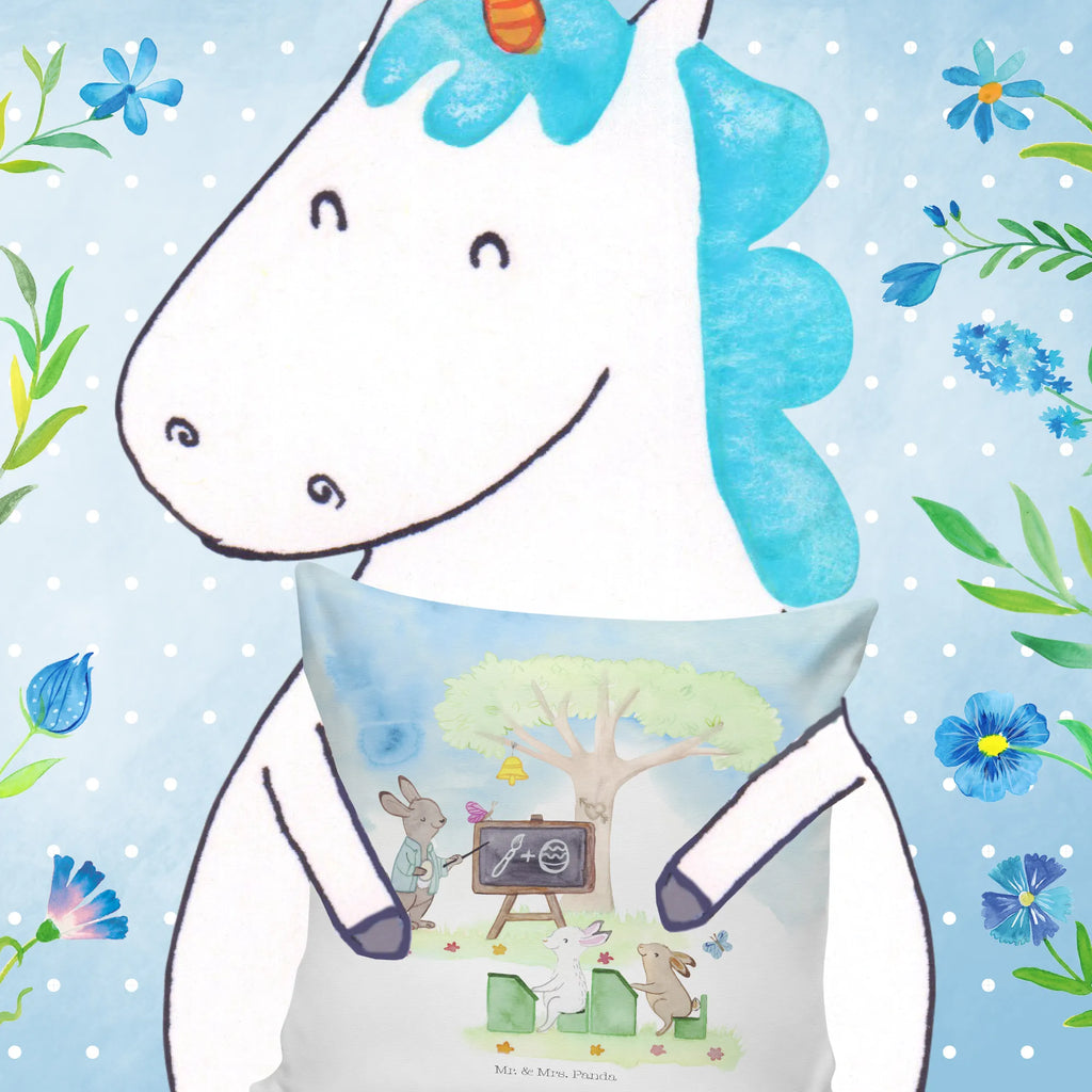 Cushion Easter rabbit school settee, Pillow, 40x40, bed, cushion, couch, 40 x 40, sofa, pillow case, pad, soft, pillows, fluffy, bedroom, Easter, Easter bunny