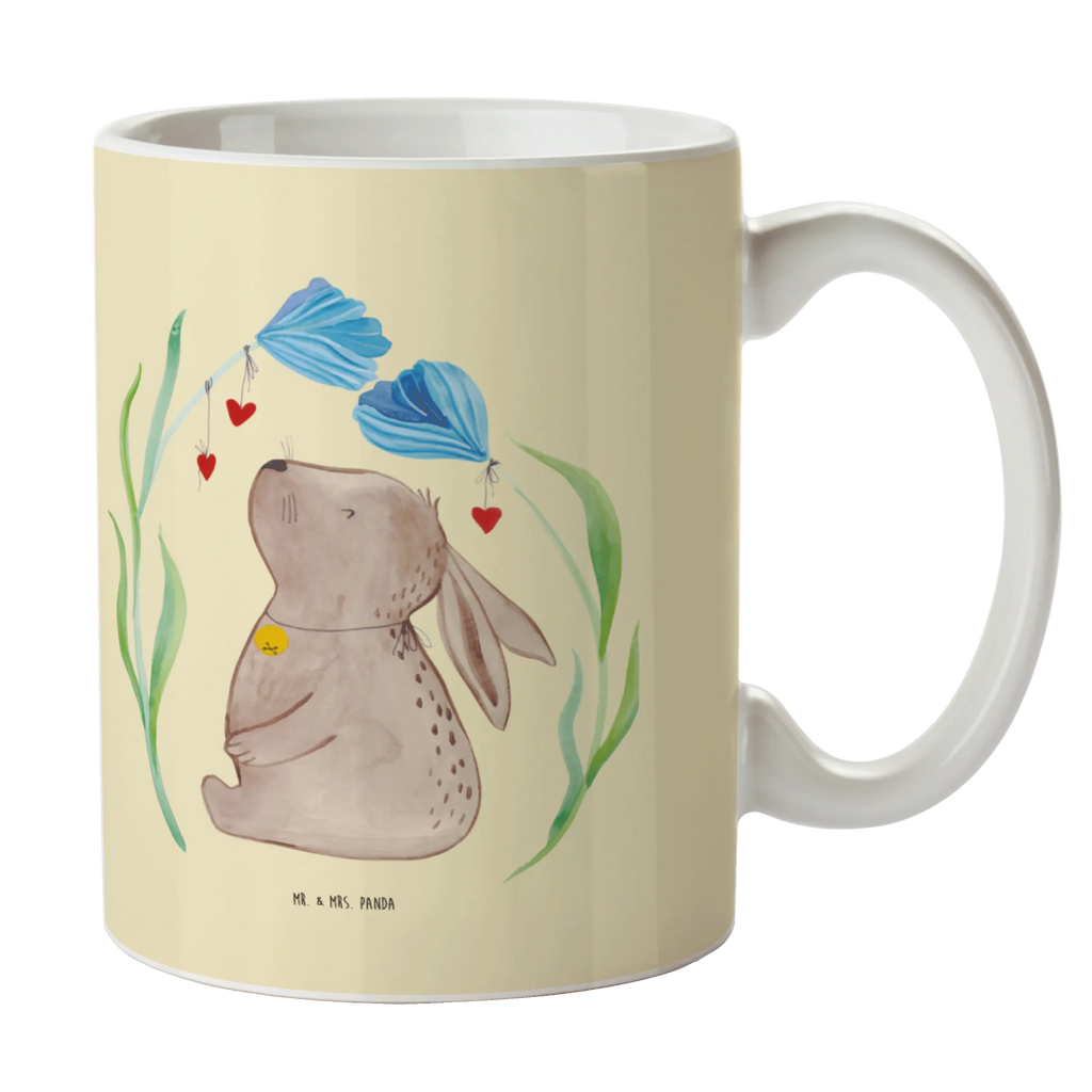 Mug Hare flower Porzellantasse, Tasse, Tasse mit Zitaten, Teetasse, Keramiktasse, Geschenktasse, Tasse mit Motiven, Kaffeetasse, Bürotasse, Ostern, Osterhase, Ostergeschenke, Osternest, Osterdeko, Geschenke zu Ostern, Ostern Geschenk, Ostergeschenke Kinder, Ostern Kinder, Schwangerschaft, Hoffnung, Taufgeschenk, Hase, Kaninchen, Taufe, Kindergeburtstag, Geburt, Geburtstag, Träume, Kind, erstes Kind