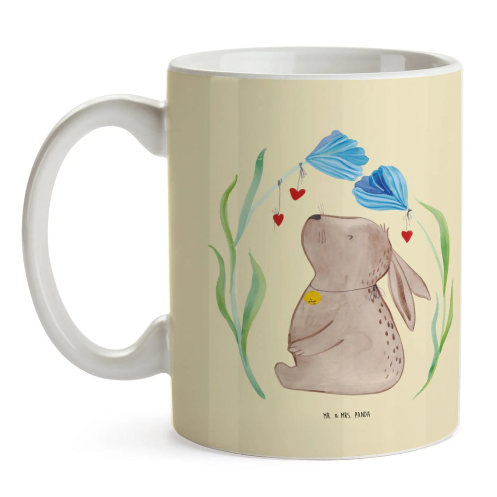 Mug Hare flower Porzellantasse, Tasse, Tasse mit Zitaten, Teetasse, Keramiktasse, Geschenktasse, Tasse mit Motiven, Kaffeetasse, Bürotasse, Ostern, Osterhase, Ostergeschenke, Osternest, Osterdeko, Geschenke zu Ostern, Ostern Geschenk, Ostergeschenke Kinder, Ostern Kinder, Schwangerschaft, Hoffnung, Taufgeschenk, Hase, Kaninchen, Taufe, Kindergeburtstag, Geburt, Geburtstag, Träume, Kind, erstes Kind