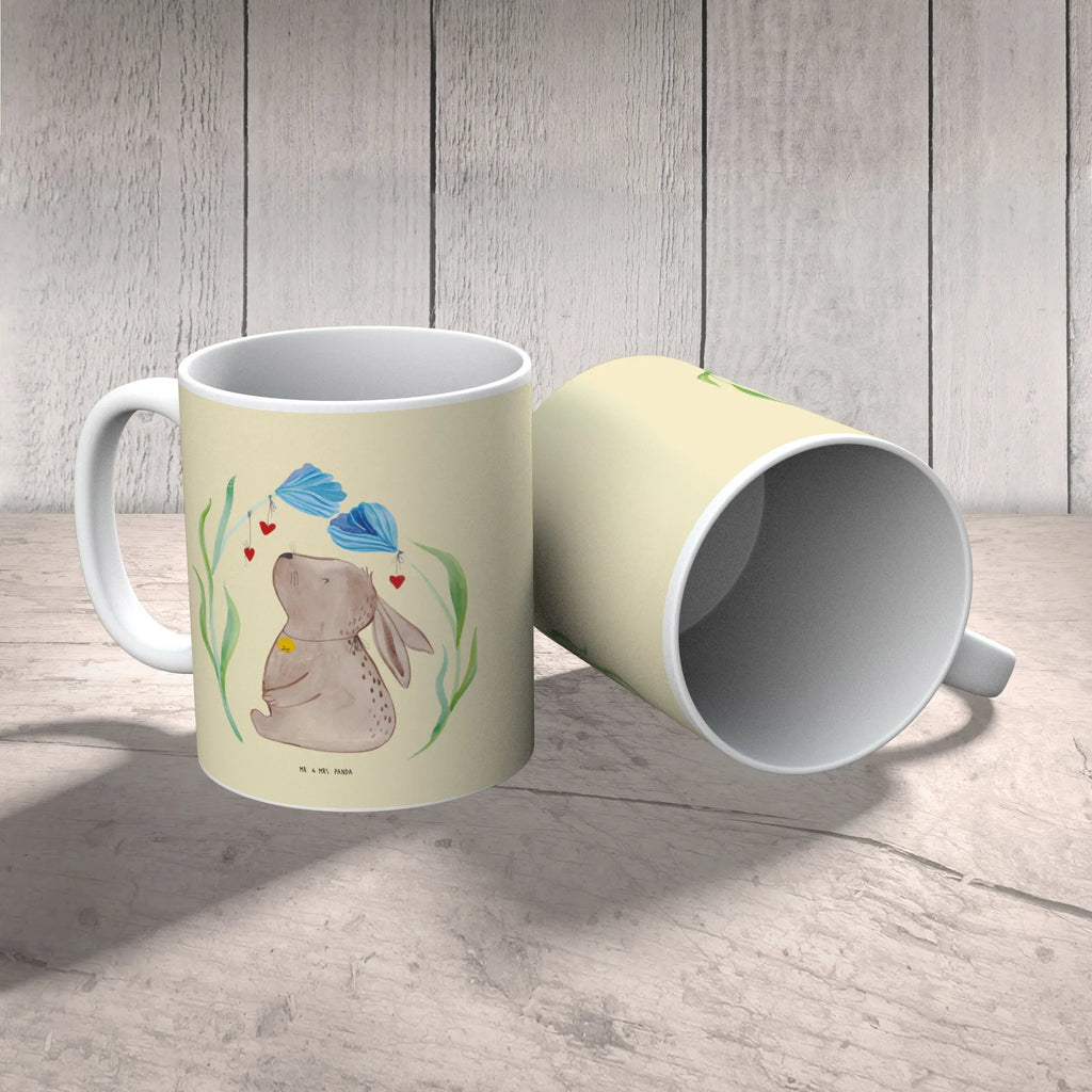 Mug Hare flower Porzellantasse, Tasse, Tasse mit Zitaten, Teetasse, Keramiktasse, Geschenktasse, Tasse mit Motiven, Kaffeetasse, Bürotasse, Ostern, Osterhase, Ostergeschenke, Osternest, Osterdeko, Geschenke zu Ostern, Ostern Geschenk, Ostergeschenke Kinder, Ostern Kinder, Schwangerschaft, Hoffnung, Taufgeschenk, Hase, Kaninchen, Taufe, Kindergeburtstag, Geburt, Geburtstag, Träume, Kind, erstes Kind