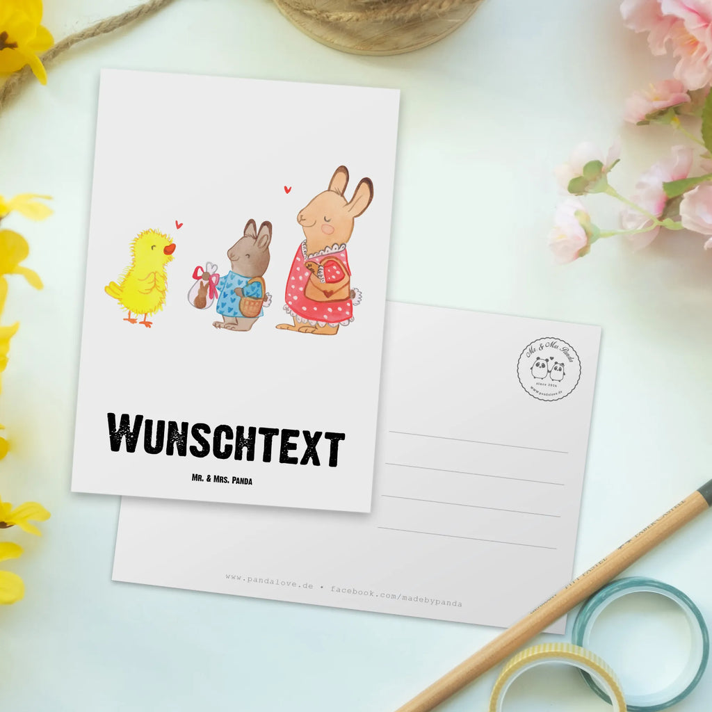 Personalised postcard Easter Gifts Easter, Easter bunny, spring, rabbit, Easter eggs, chick, Easter gifts, Easter greetings, chocolate bunny, spring fever