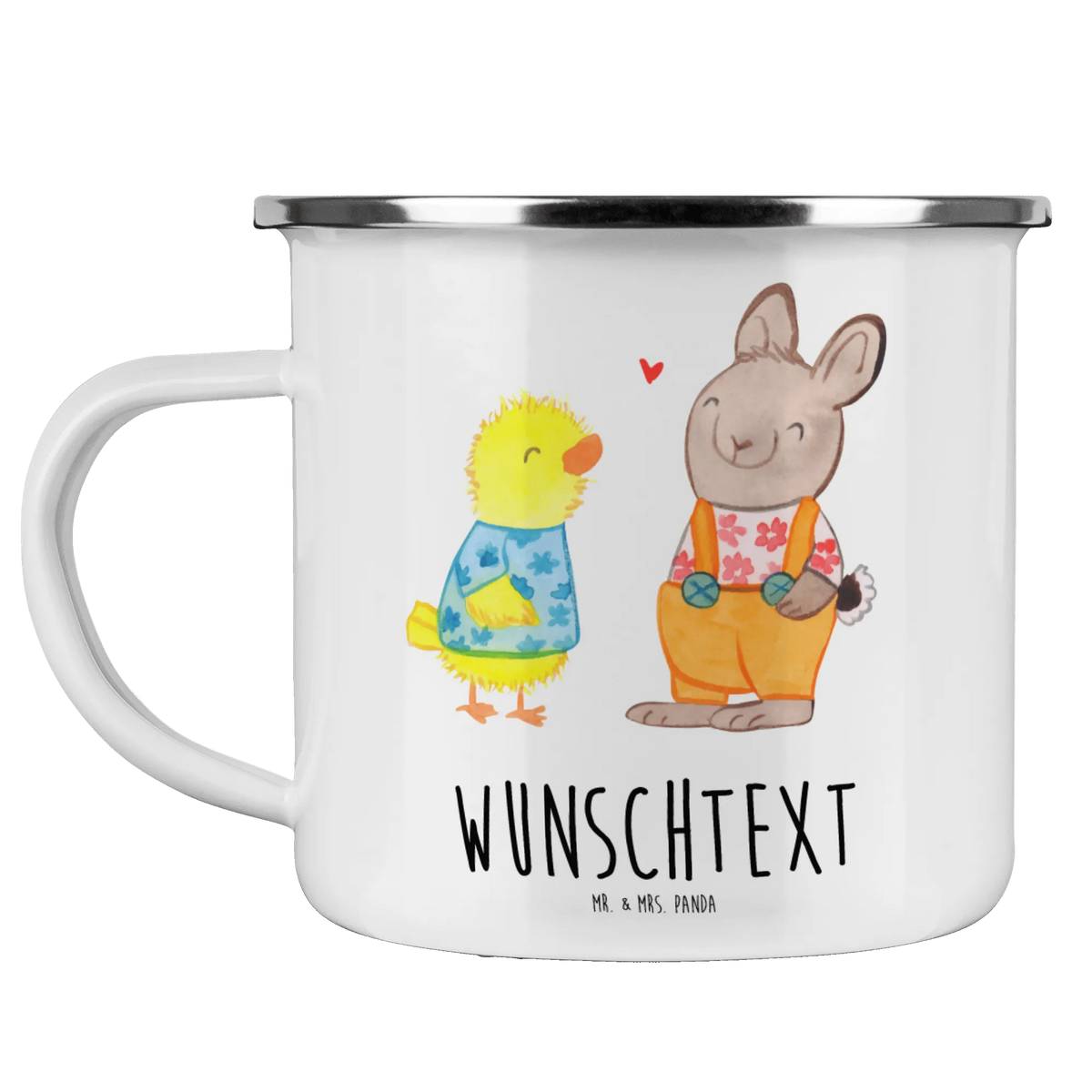 Personalised enamel cup Easter Friendship Easter, Easter bunny, love, Easter greetings, spring, spring fever, token of love, Easter gifts, Easter chick, bunny, friendship, chick, Easter eggs