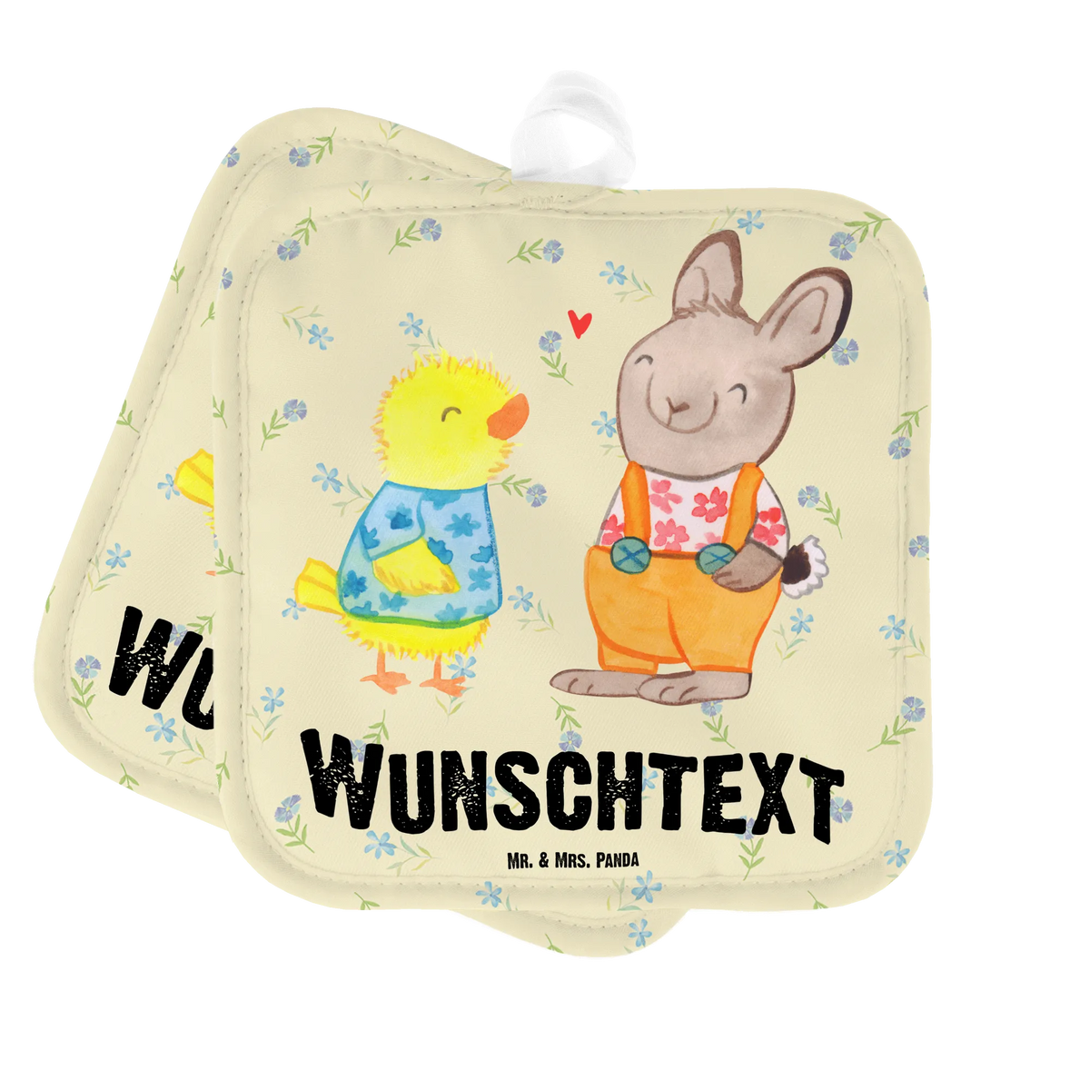 Personalised pot holder Easter Friendship Easter, Easter bunny, friendship, chick, Easter greetings, spring fever, love, Easter gifts, spring, Easter chick, token of love, Easter eggs, bunny
