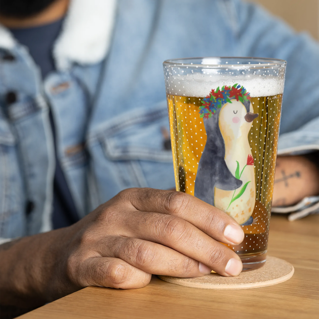 Szklanka do picia premium pingwin kwiaty Pinguin