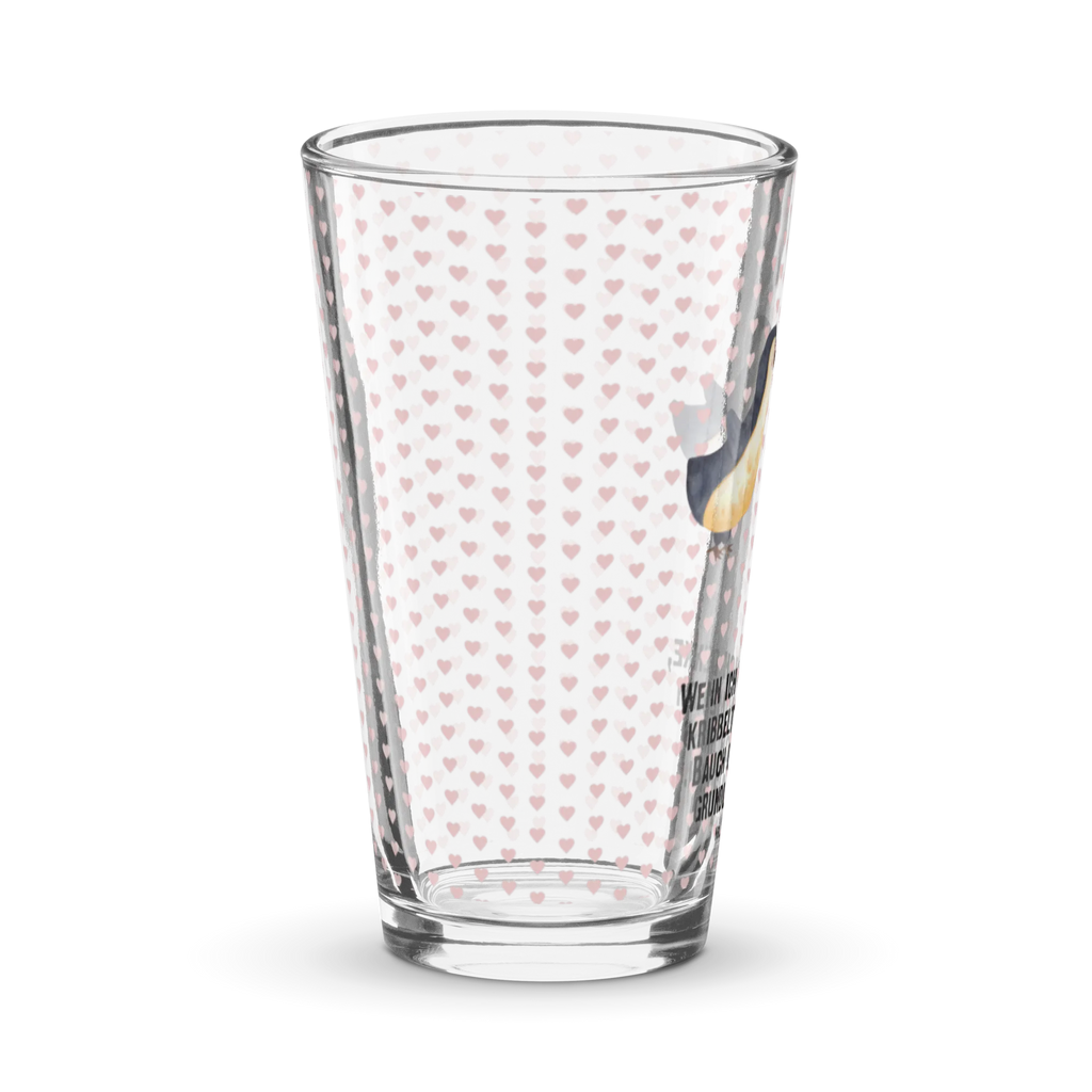 Szklanka do picia premium Pingwiny Pocałunek Miłość, partner, przyjaciel, przyjaciółka, mąż, żona, wesele, zaręczyny, prośba o rękę, prezent miłosny, rocznica, dzień ślubu